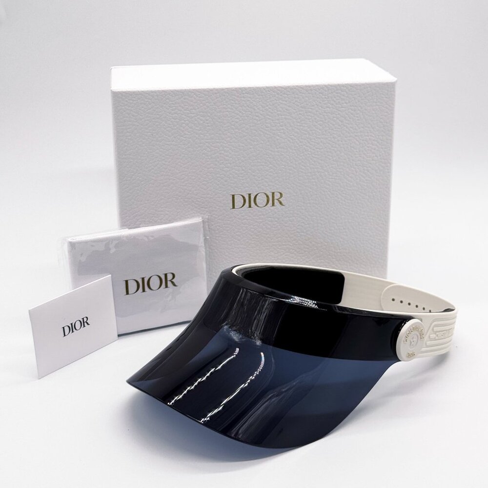 NEW DIOR VISOR SUNGLASSES DIORPACIFIC V1U 96B BLACK/WHITE WOMEN EYEWEAR DIOR